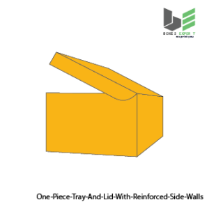 One Piece Tray Lid With Reinforced Side Wall